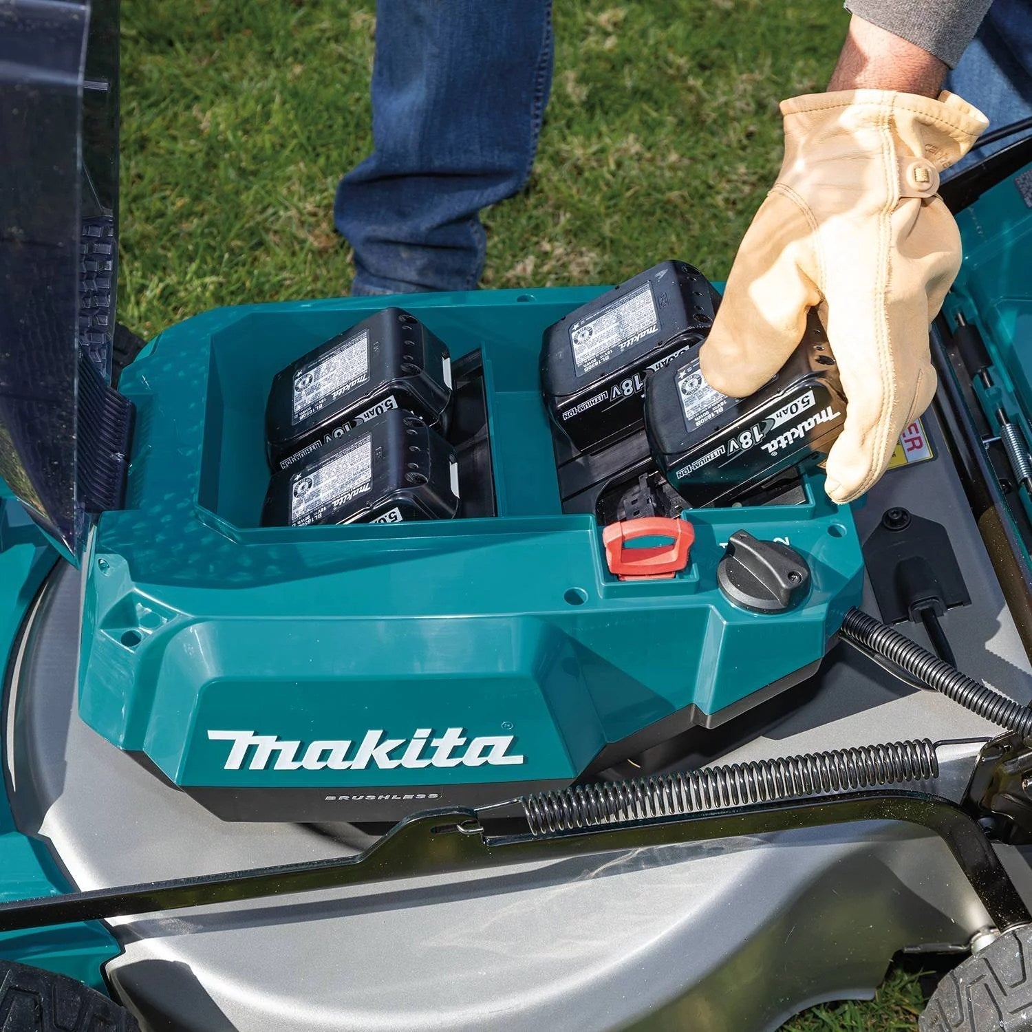 21 in. 18-Volt X2 (36-Volt) LXT Lithium-Ion Cordless Walk Behind Self Propelled Lawn Mower Kit with 4 Batteries (5.0 Ah)