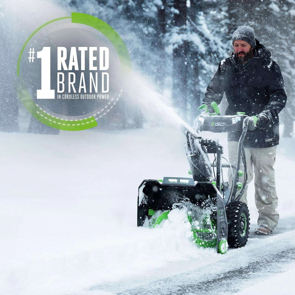 EGO Power+ SNT2405 24 in. Two stage 56 V Battery Snow Blower Kit (Battery & Charger) W/ TWO 7.5 AH BATTERIES