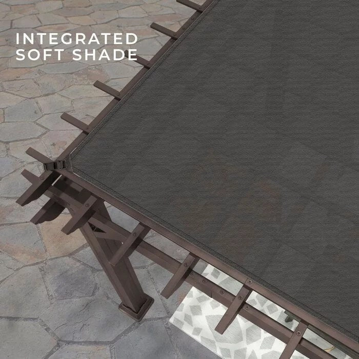 Backyard Discovery 12 ft. x 10 ft. Steel Traditional Pergola