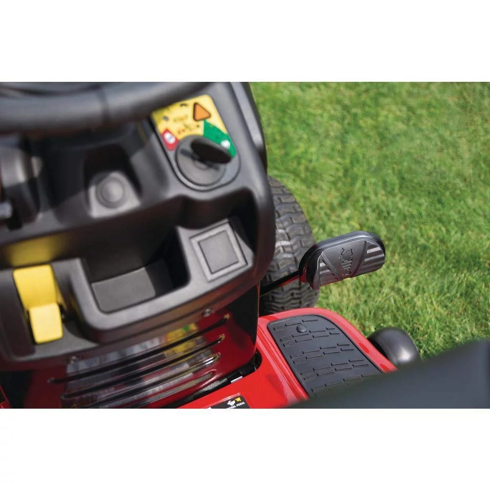 Troy Bilt Bronco 42 in 19 HP Briggs & Stratton Automatic Drive Gas Riding Lawn Tractor with Mow in Reverse