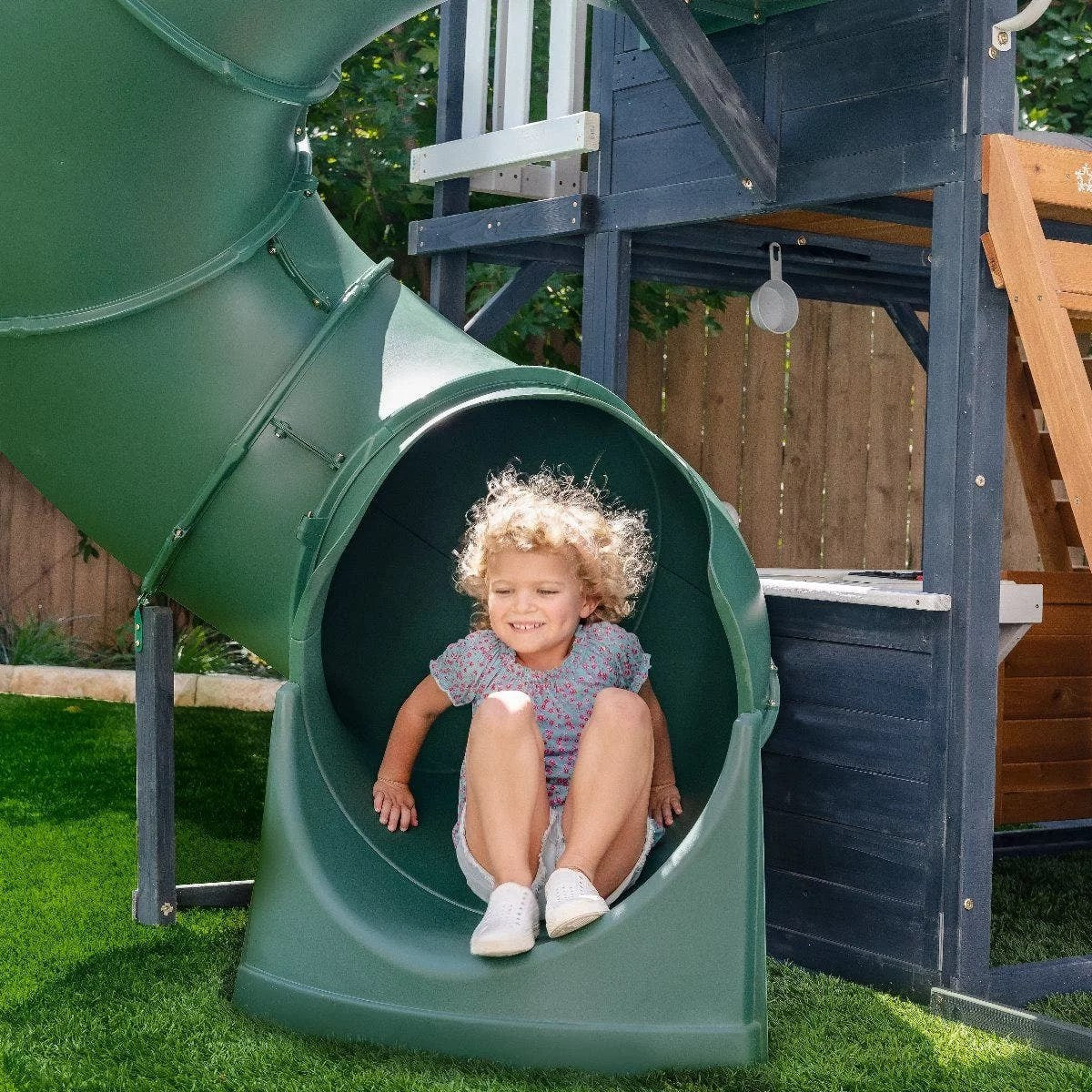 Kids Kidkraft Cozy Escape Playhouse In Navy Installation Included