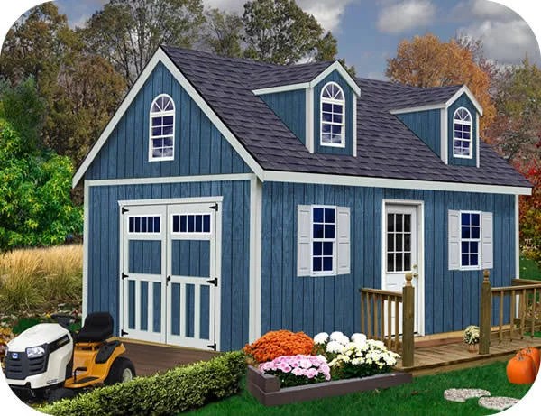 Best barns Hampton 12×24 Wood Storage Shed Kit Installation Included