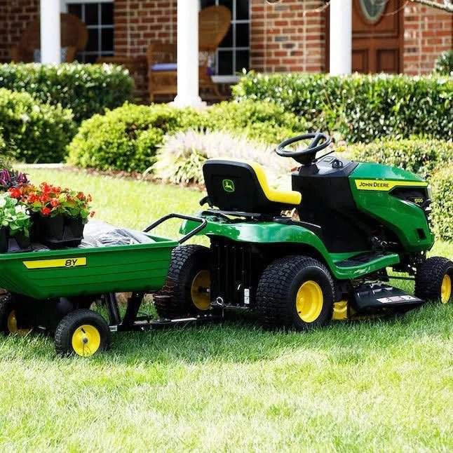 John Deere S100 42-Inch 17.5 HP Gas Riding Lawn Tractor Hydrostatic Transmission
